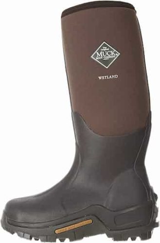 Muck Wetland Rubber Premium Men's Warm Hunting Boots - Best Rubber Hunting Boots For Cold Weather